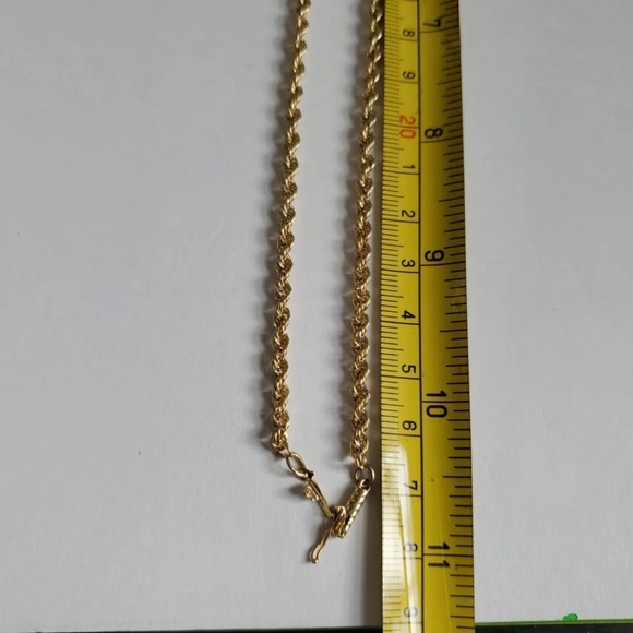 20” 14K Gold Chunky Rope Necklace - Picture 12 of 14